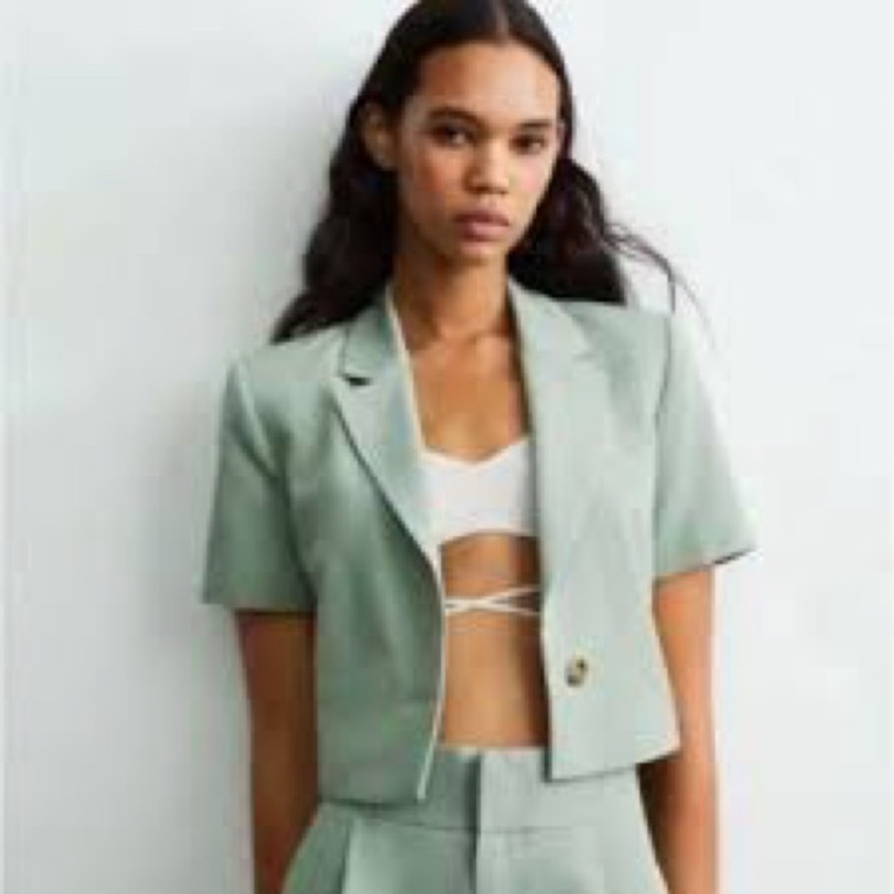Zara‎ Light Green Blazer